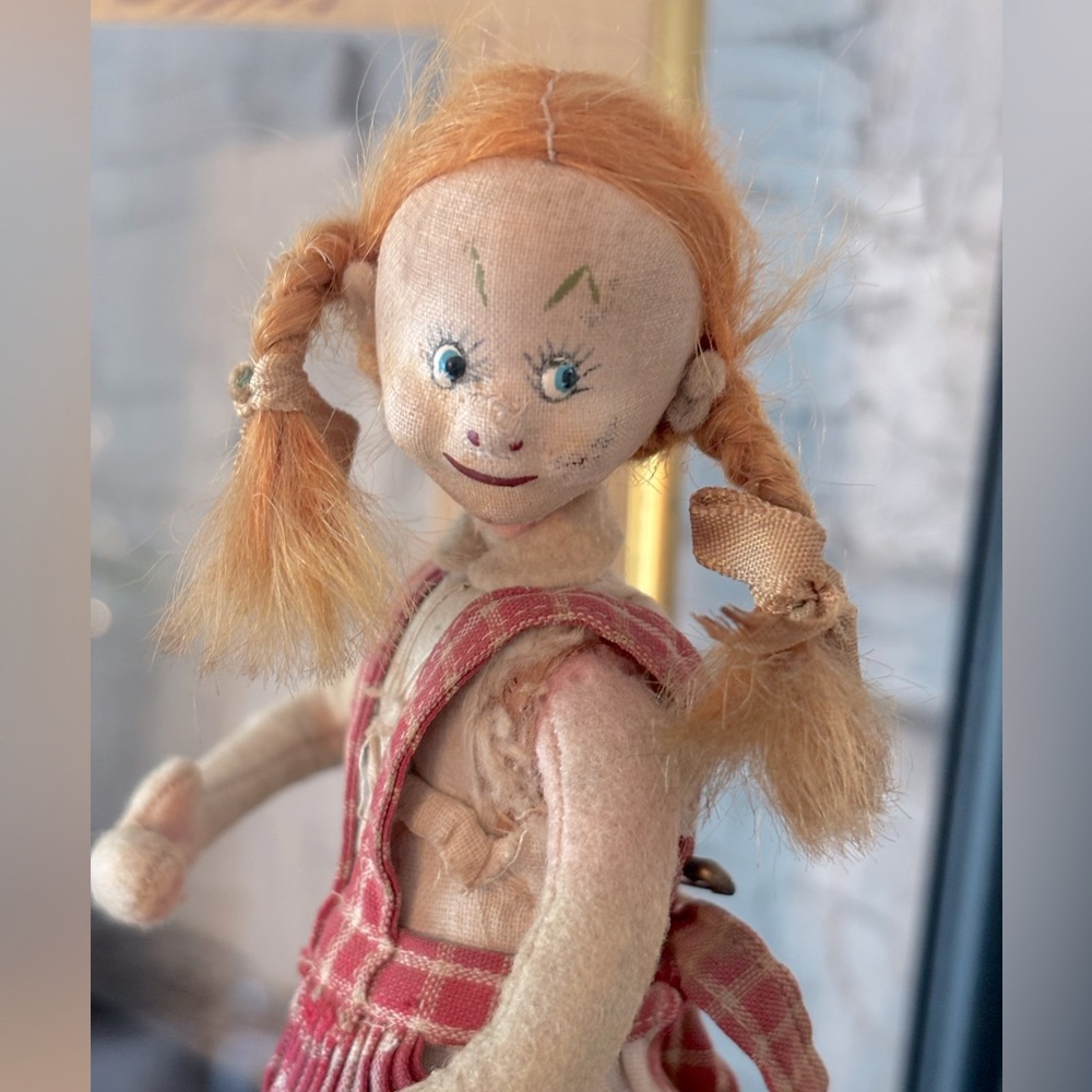 Vintage 50’s Roldan Klumpe? Doll. Folk Art Whimsical | Collectible | Rustic 9.5”